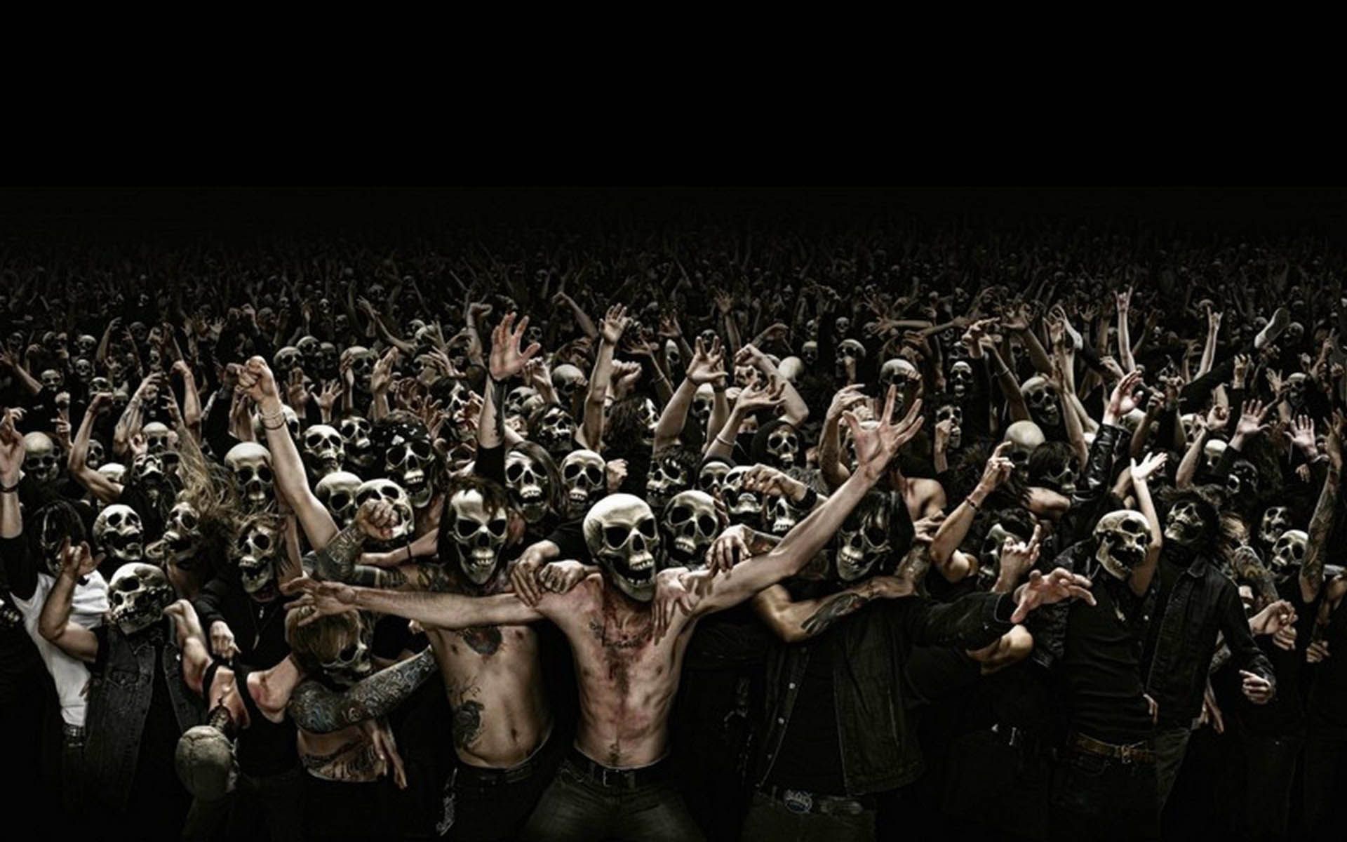 Metal Concert, scary, skulls, 1920x1200 HD Wallpaper and FREE