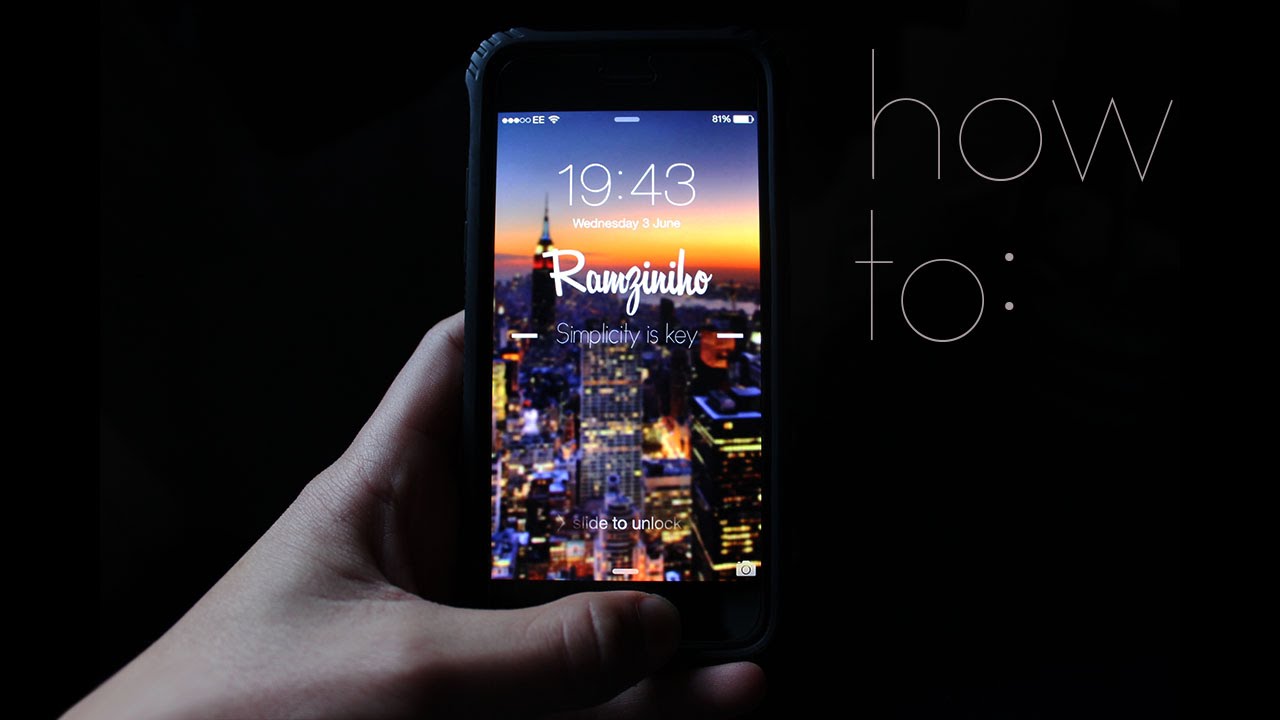 How to create a iPhone 6 wallpaper Photoshop TUTORIAL - YouTube