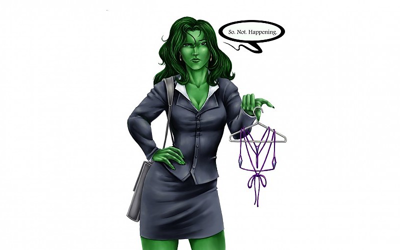 She-Hulk wondering about a small bra free desktop backgrounds and ...