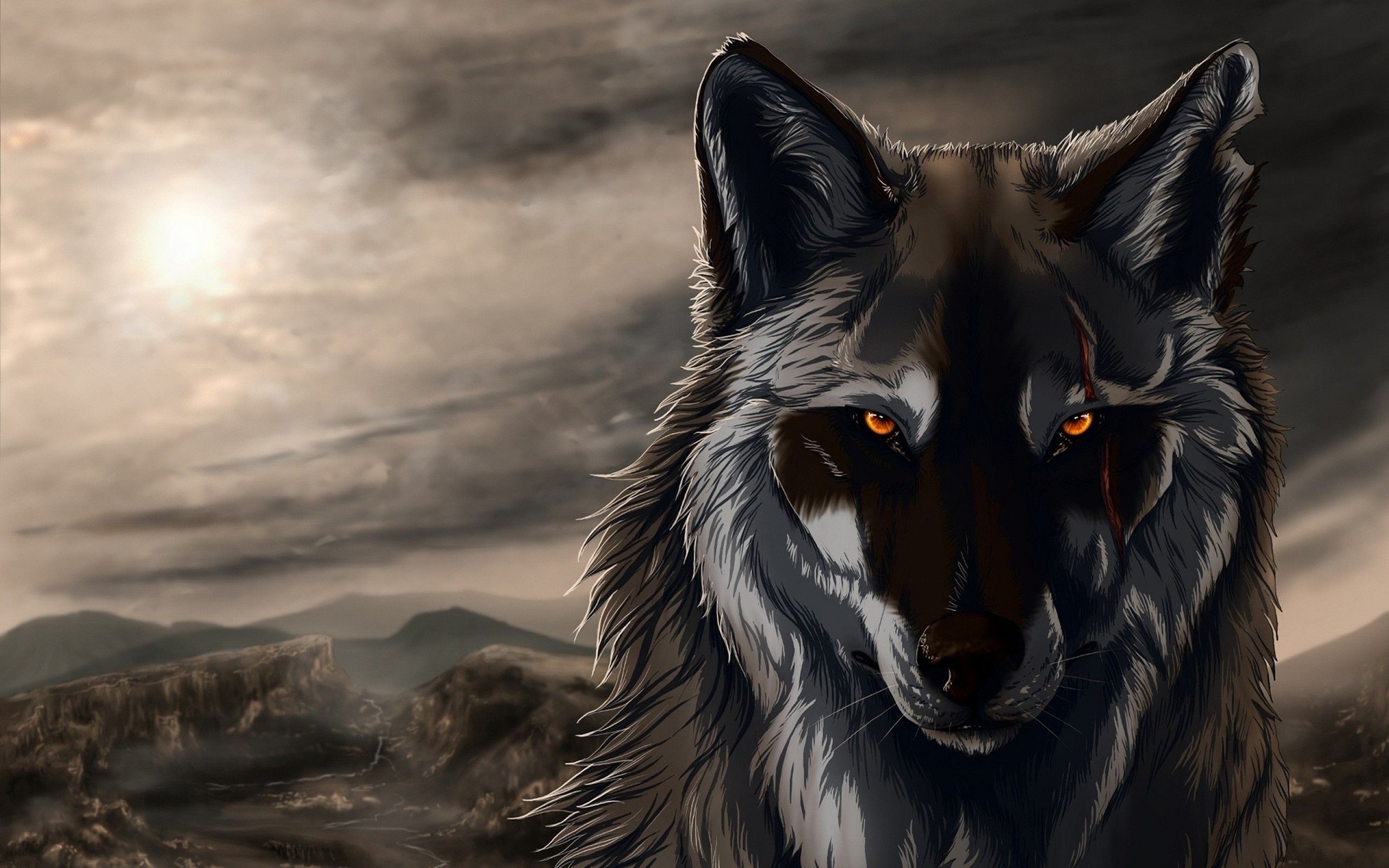 Black Wolf 3D Animation Exclusive HD Wallpapers