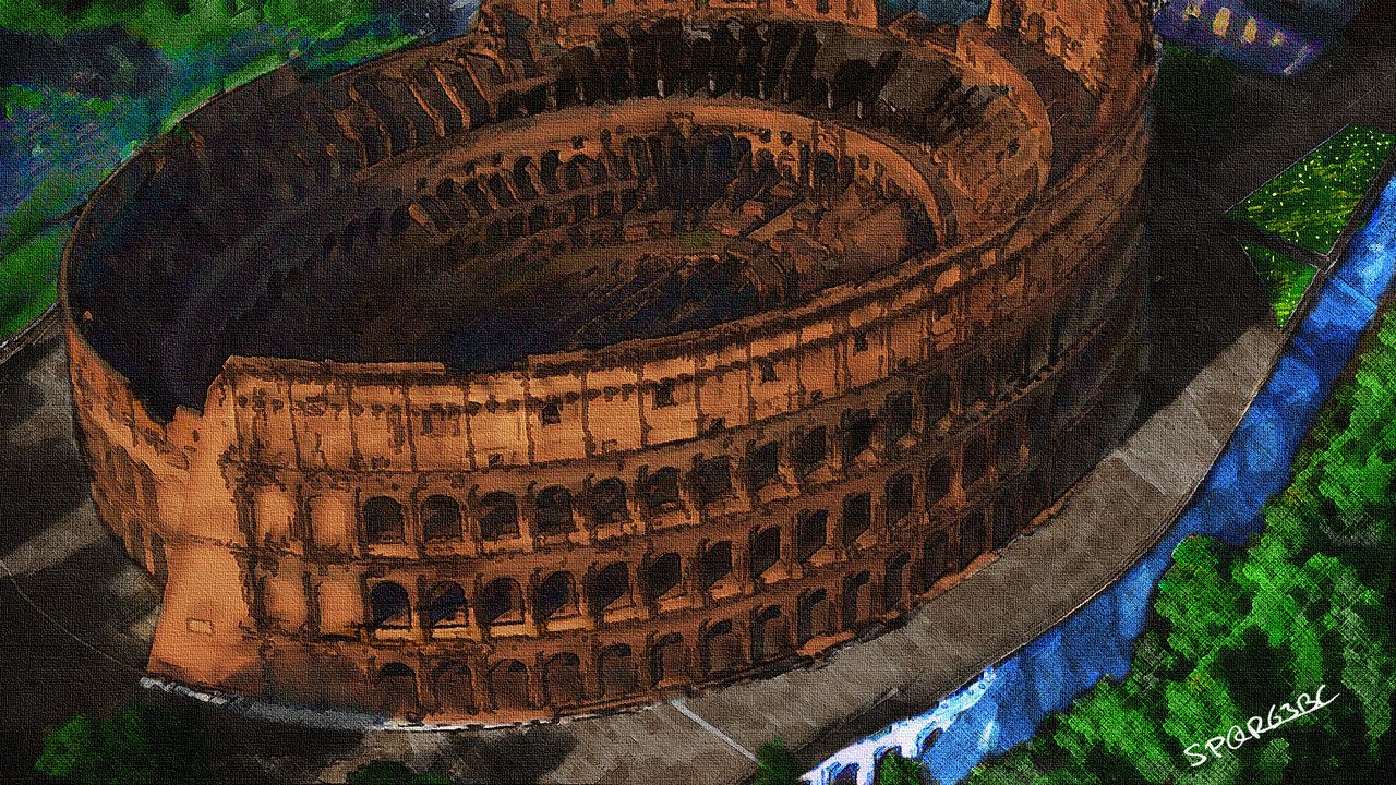 Coliseum Painting by SPQR63BC on DeviantArt