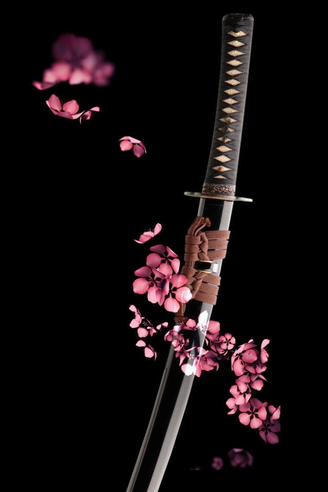 Katana Sword Wallpaper Beauty Re Rendered iPhone 4 Katana Sword