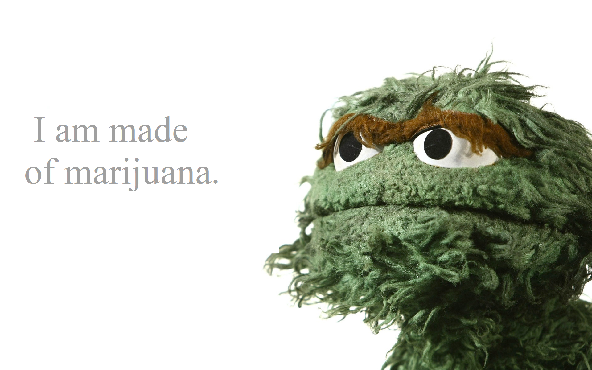 Marijuana Sesame Street Oscar The Grouch Desktop HD Wallpaper