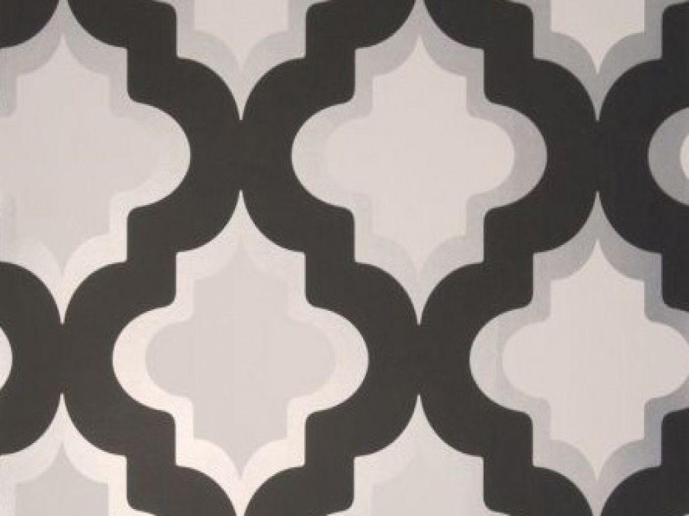 black geometric wallpaper 2015 - Grasscloth Wallpaper