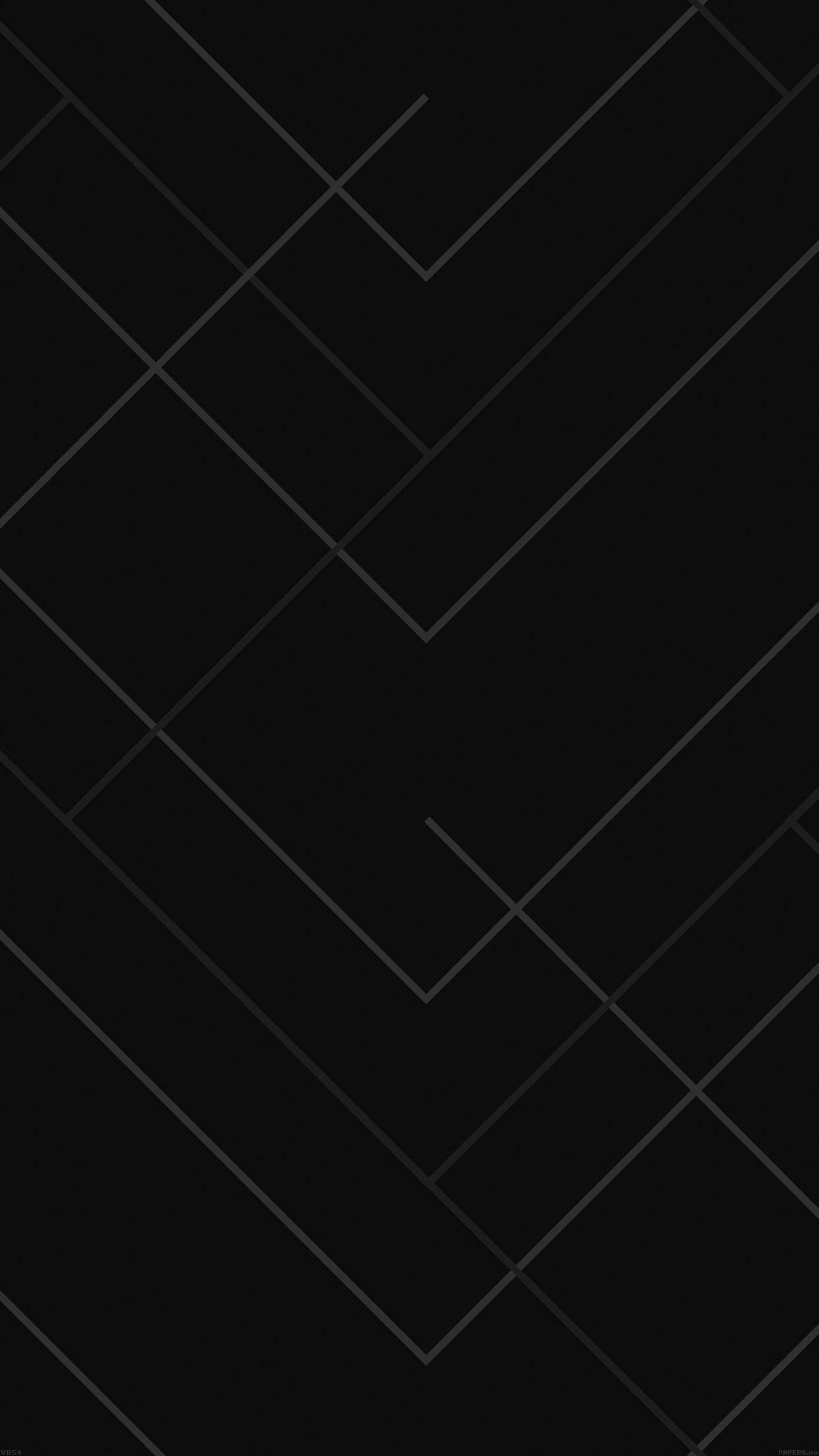 Abstract Black Geometric Line Pattern - iPhone 6s Plus Wallpaper