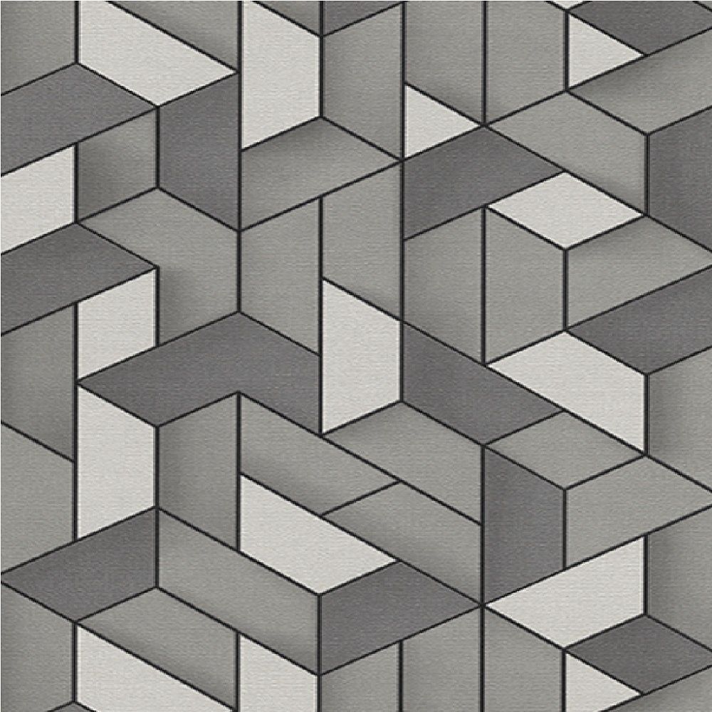 Erismann Levante 3D Geometric Textured Embossed Vinyl Wallpaper