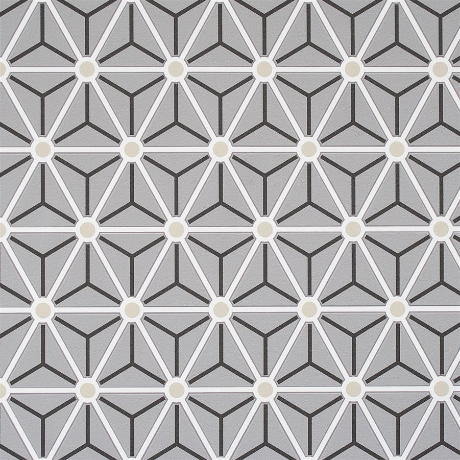 Grey Hexagonal Wallpaper
