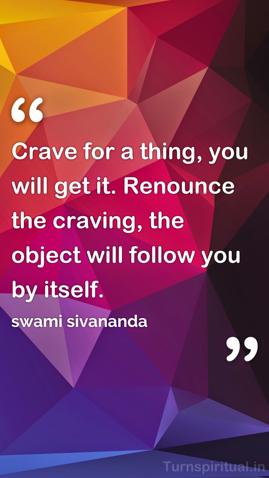 6 Lowpoly HD mobile wallpapers of Swami Sivananda Quotes - Free