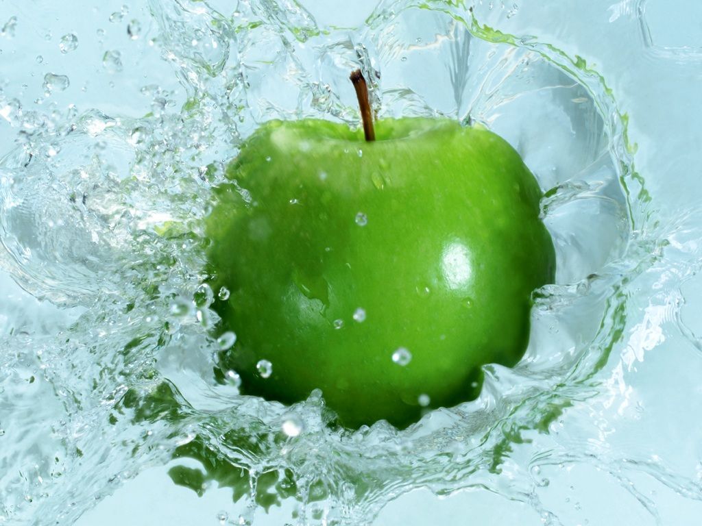 Desktop beautiful green apple wallpaper download