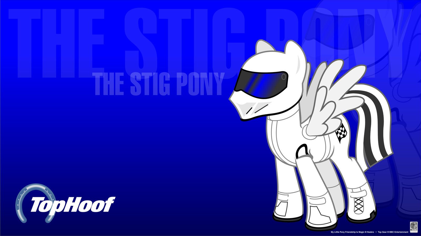 The Stig Pony Wallpaper by Kman-Studio on DeviantArt