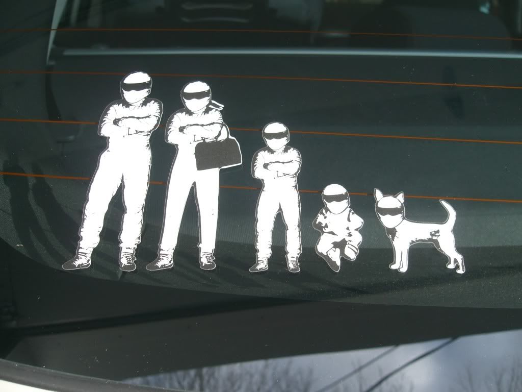 The Stig family stickers on my 2011 - NASIOC