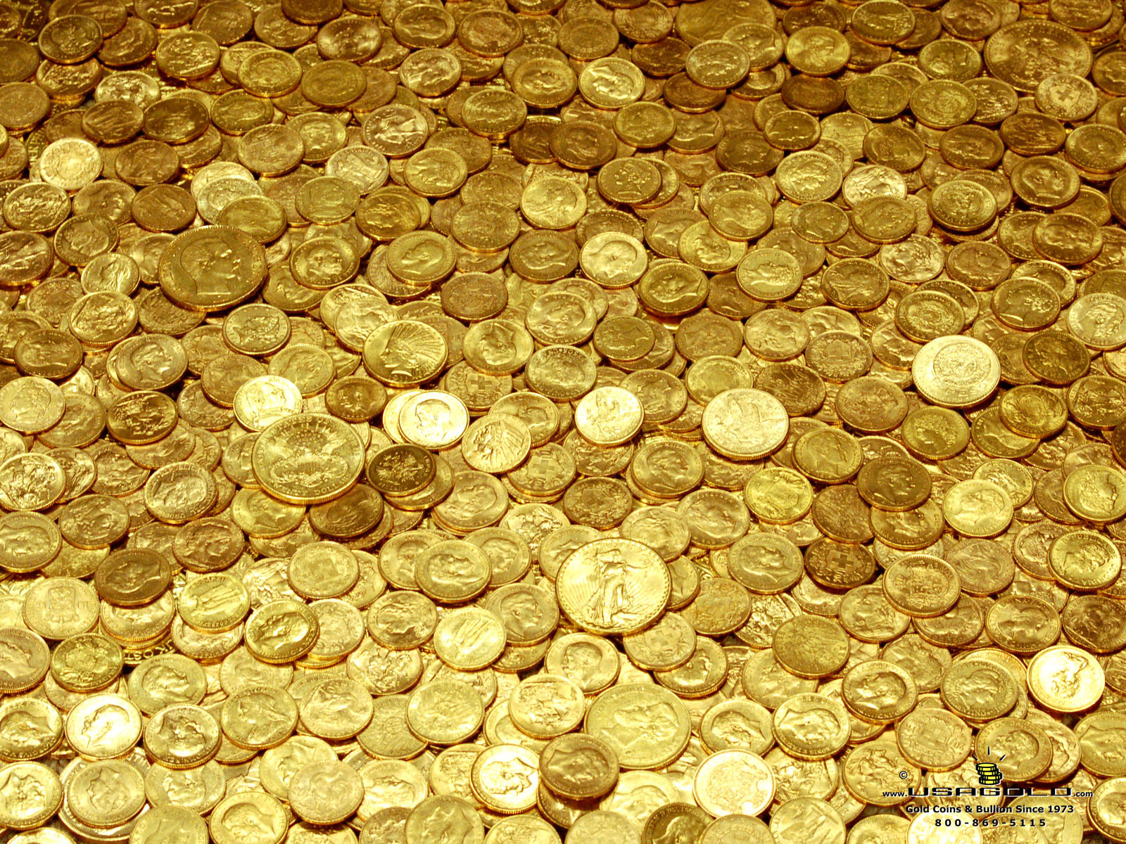Gold Coin Collection 4K Wallpaper | 4K Wallpapers