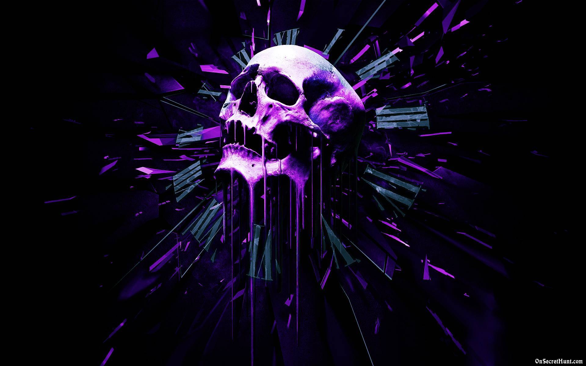 Black And Purple Skull Wallpapers | The Art Mad Wallpapers