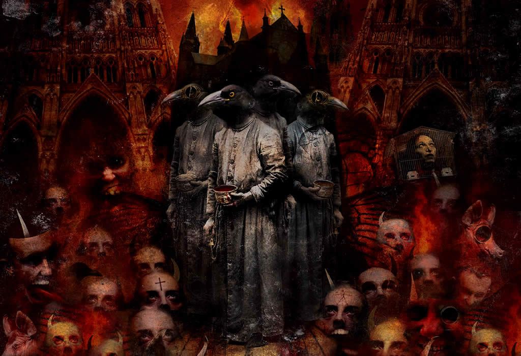 Evil Demon Skulls Wallpaper images