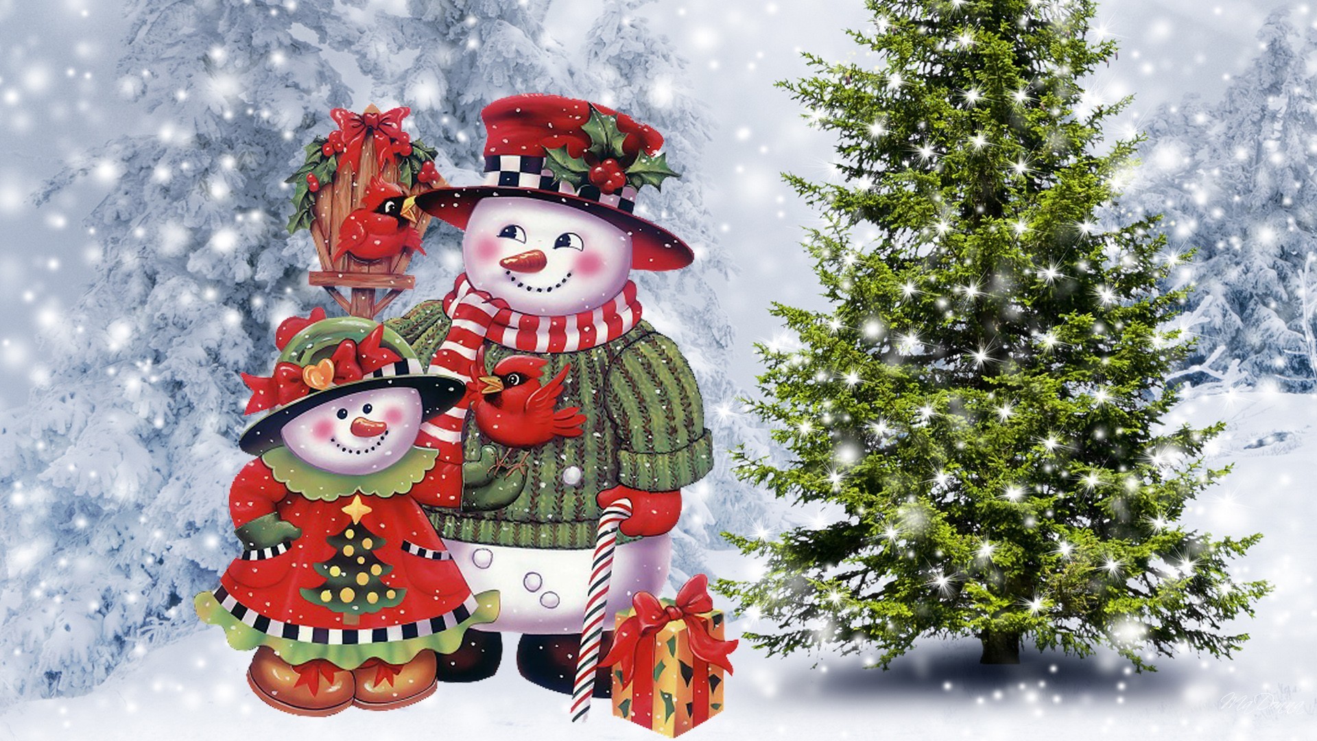 Christmas Snowman HD Wallpaper Free - New HD Wallpapers