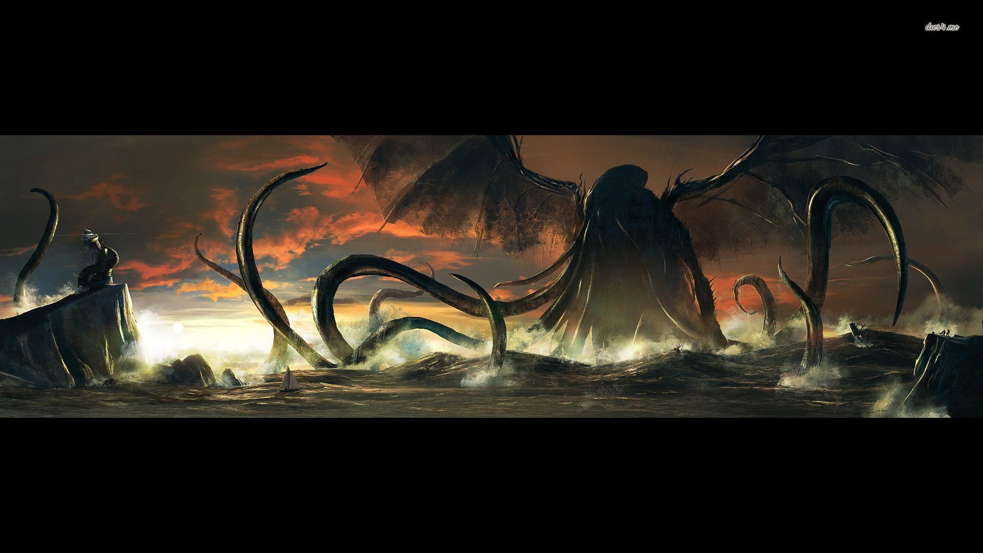 Cthulhu in the ocean wallpaper - Fantasy wallpapers - #18782
