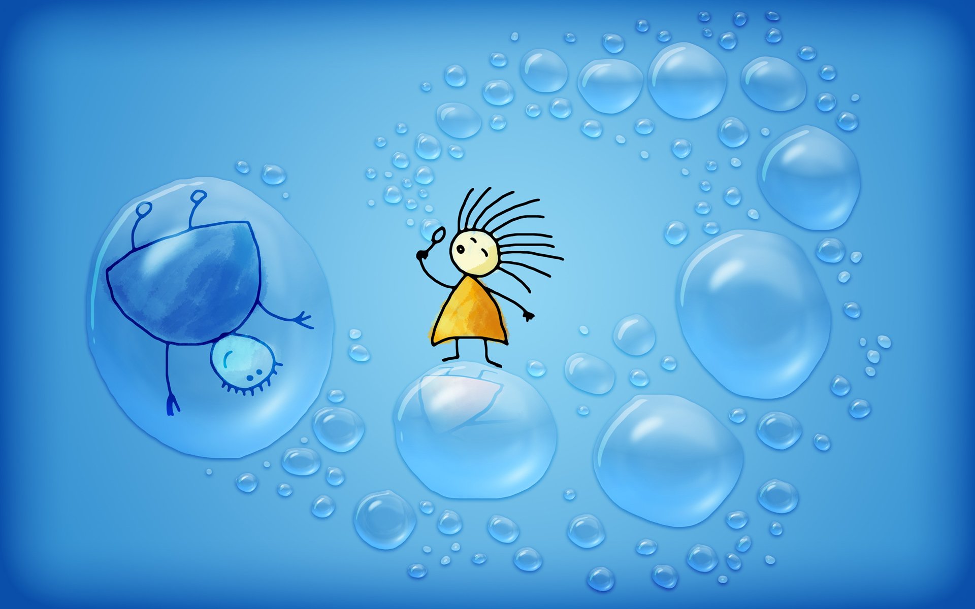Bubbles Cute Animation Hd Wallpapers New Animated Desktop ...