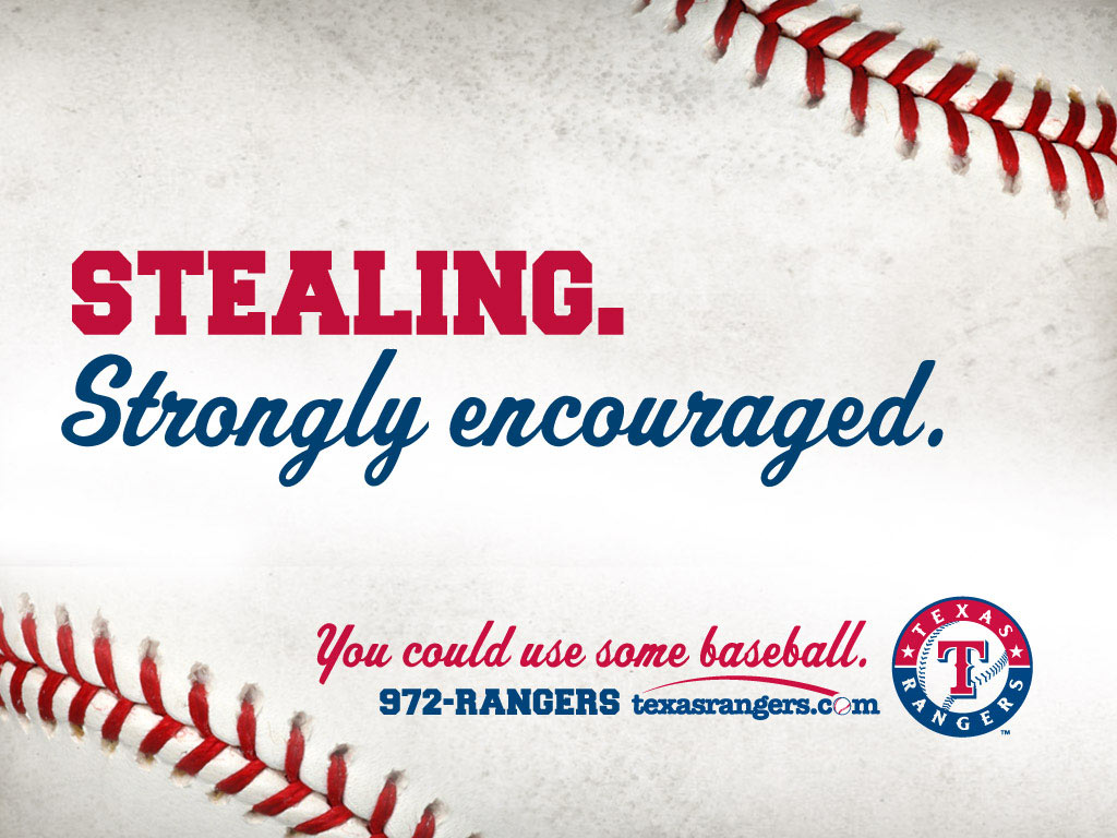 Texas Rangers Stealing Wallpaper wallpaper