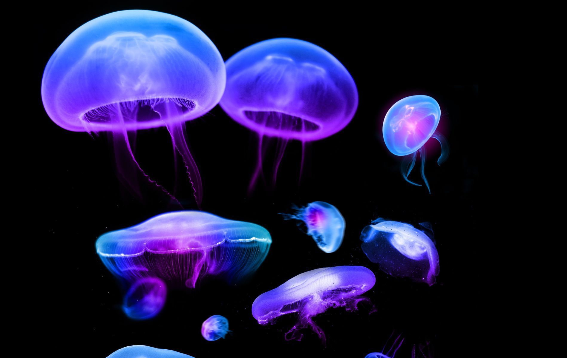 Cool Jellyfish - wallpaper.