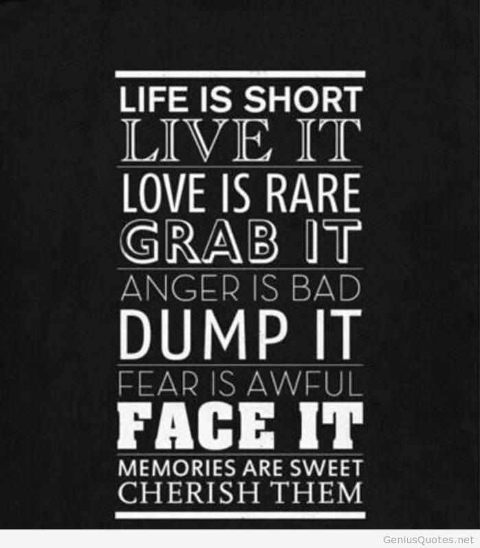 Life Is Short New 2014 HD Wallpaper Quote