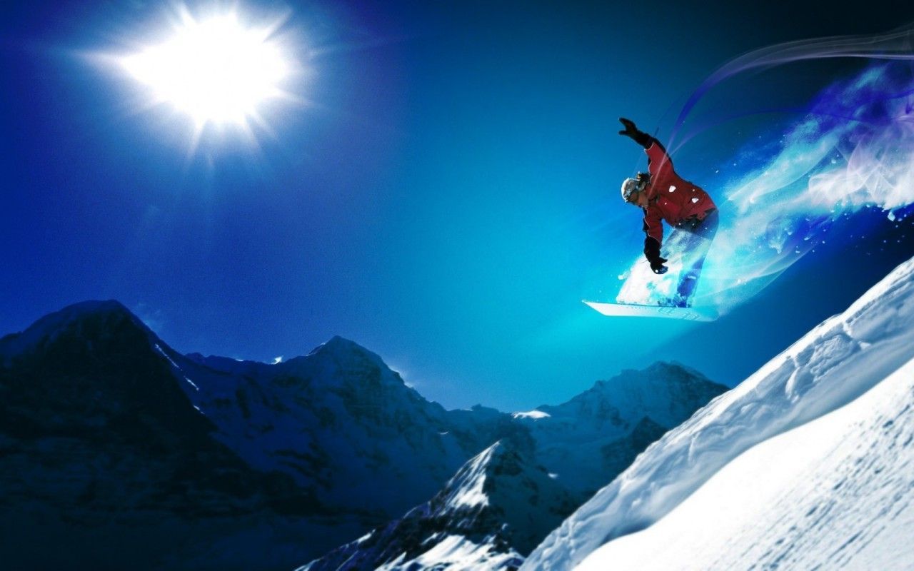 Girl Snowboarding Wallpaper