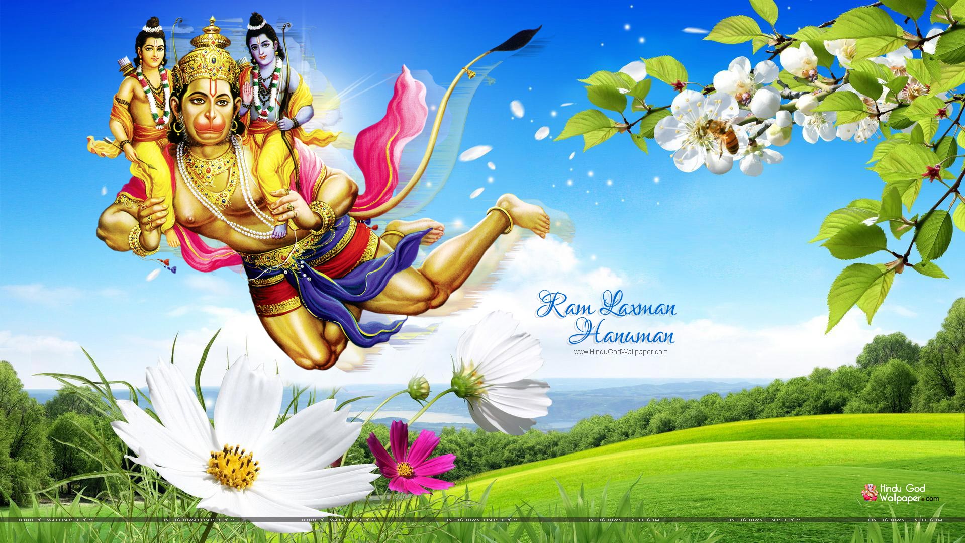 Shri Ram Laxman Hanuman HD Wallpaper Free Download