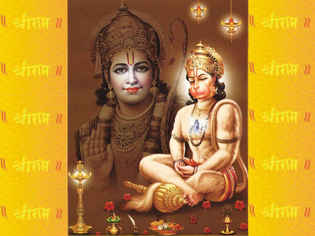 Lord Hanuman And Shri Ram Wallpapers - 1024x768 - 90194
