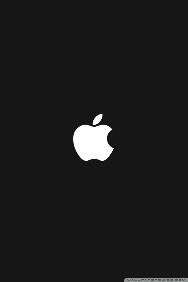 Apple On Black Background HD desktop wallpaper : High Definition ...
