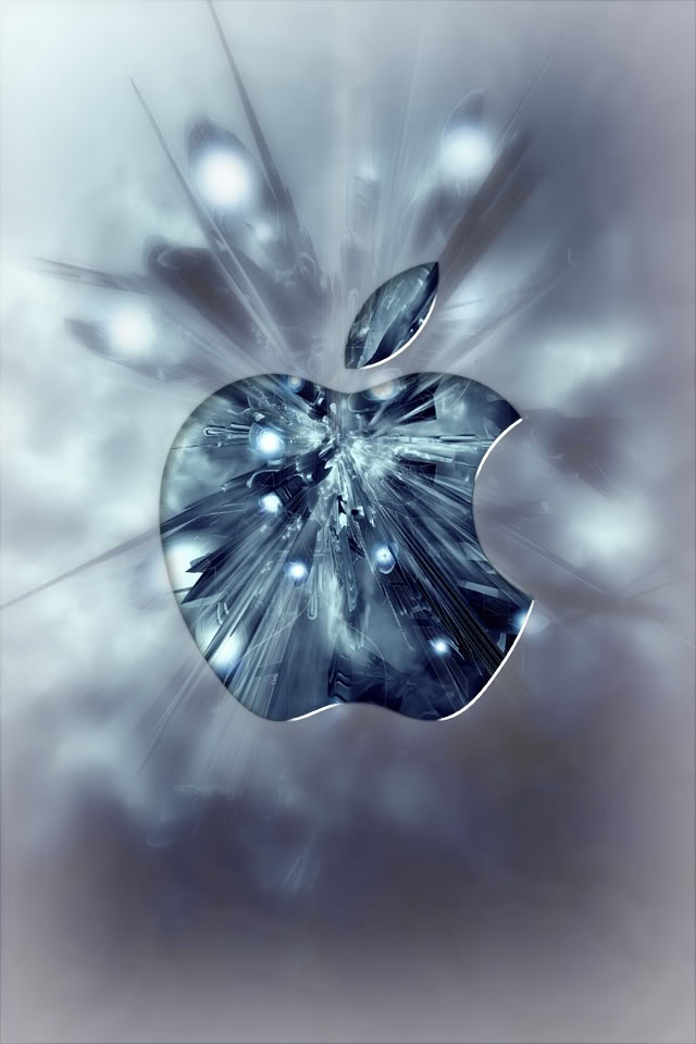 Iced Apple iPhone wallpaper | iPhone stuff | Pinterest