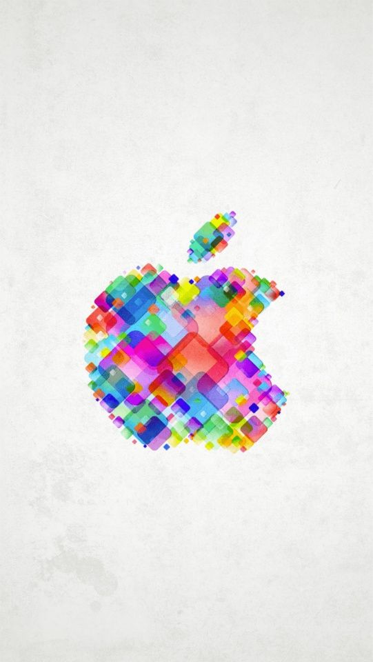Really colorful Apple logo for an iPhone 5 wallpaper! | Apple ...