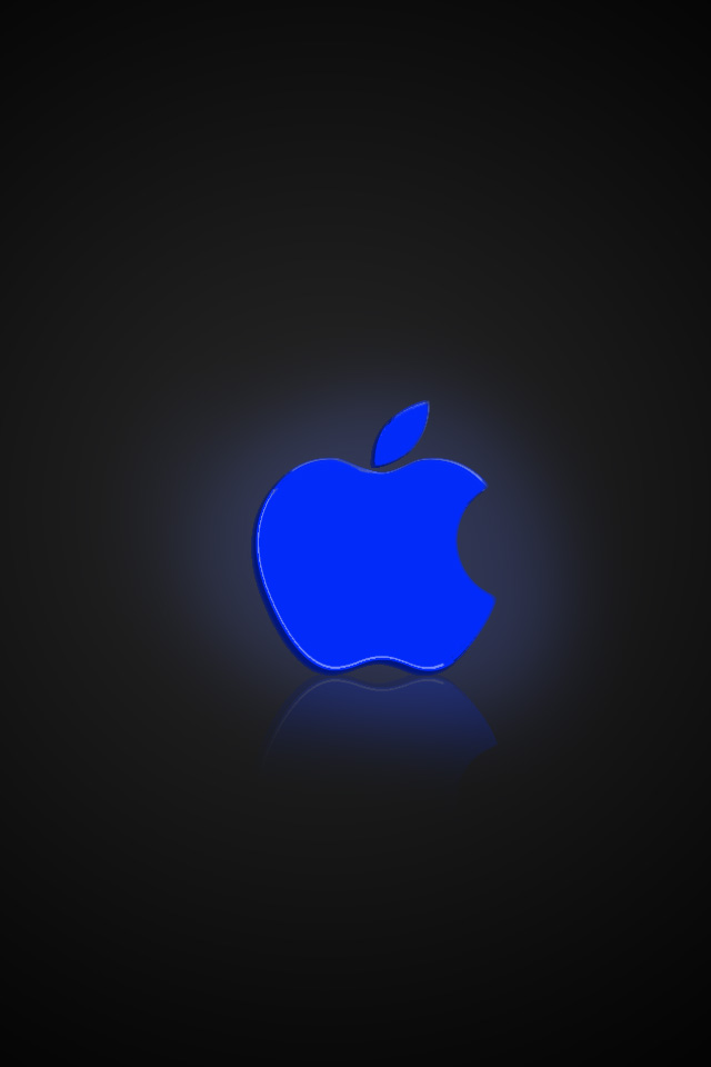 iphone wallpaper apple blue glow by TinyIphone on DeviantArt