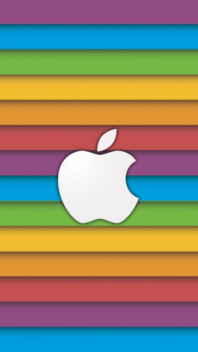 Rainbow Apple iPhone 5s Wallpaper Download | iPhone Wallpapers ...