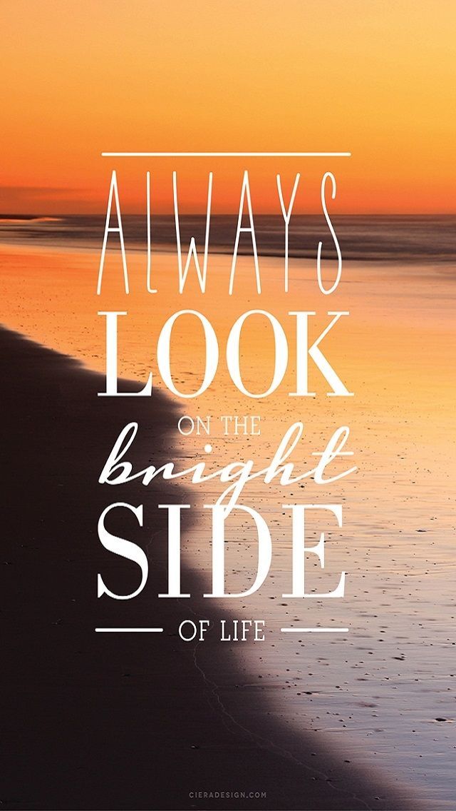 Tap image for more iPhone 6 & 6 Plus quote wallpapers Bright Side