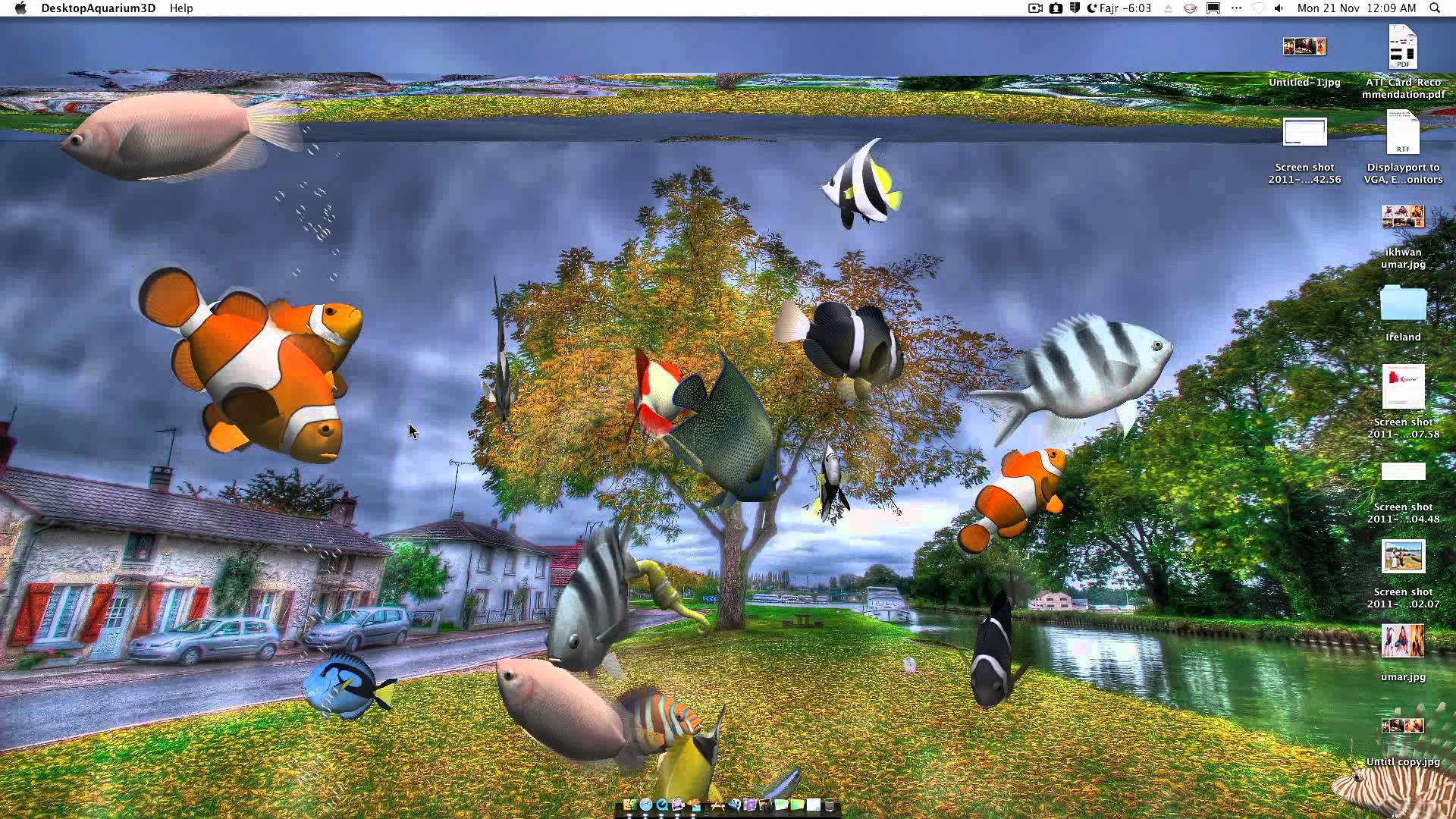Desktop Aquarium 3D Live Wallpaper on Imac - YouTube