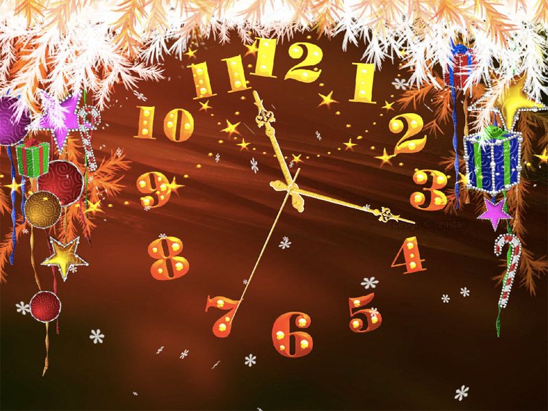 7art Christmas Magic Clock screensaver - Ornament your PC in a