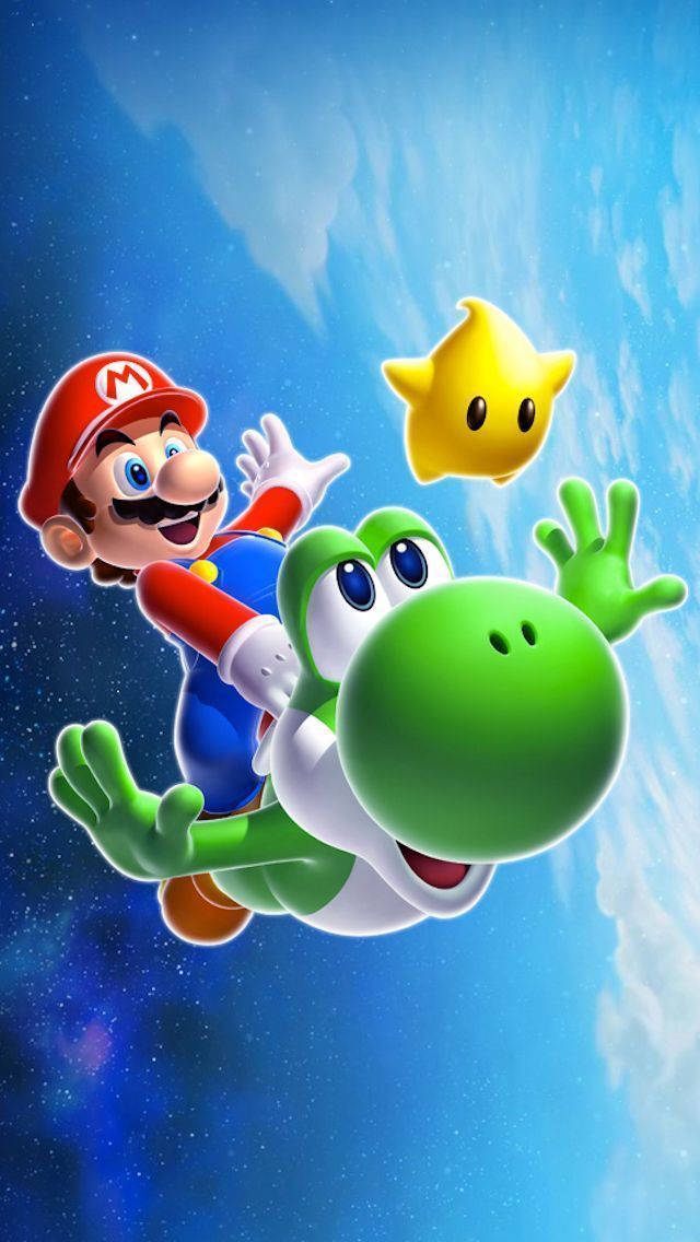 Mario and Yoshi iPhone 5 Wallpaper 640x1136
