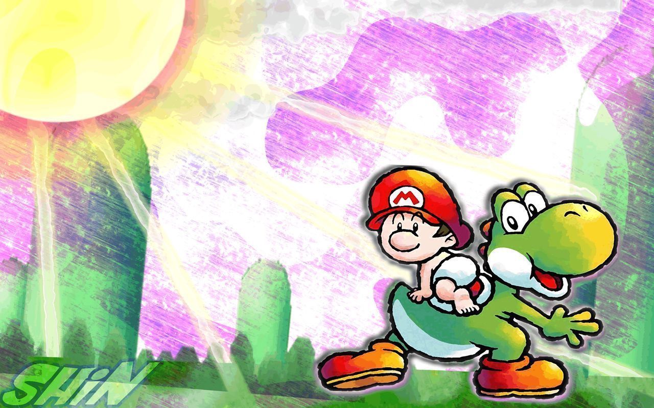 Yoshi and Baby Mario - Yoshi Wallpaper (26503790) - Fanpop
