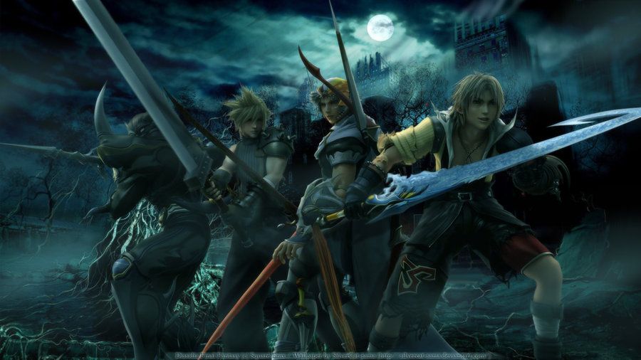Cecil, Cloud, Firion, and Tidus by SilverCat sama on DeviantArt