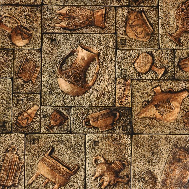 Aliexpress.com : Buy Stone Age Style Wallpapers Vintage Brick ...