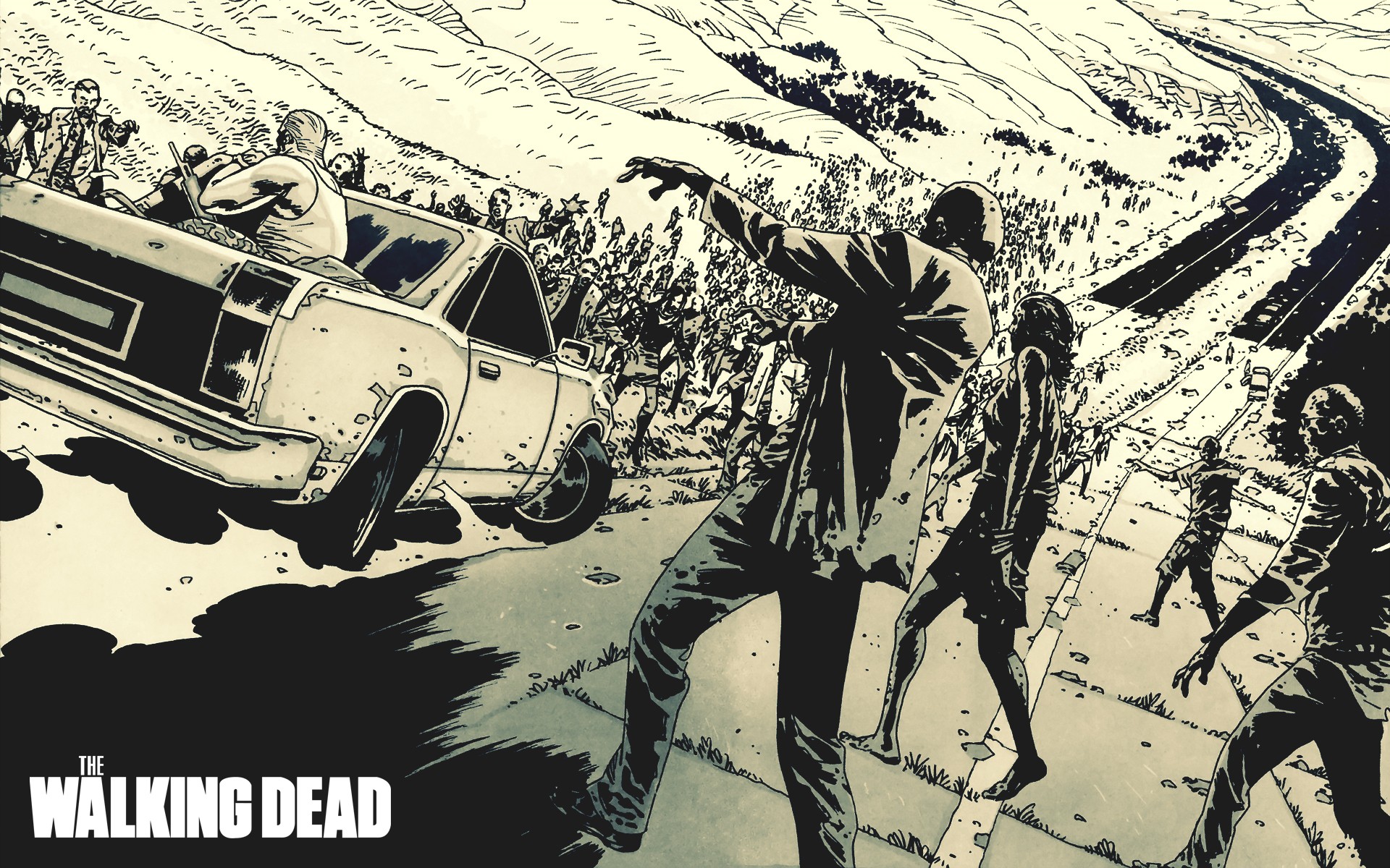 The Walking Dead Drawing Wallpaper | View HD