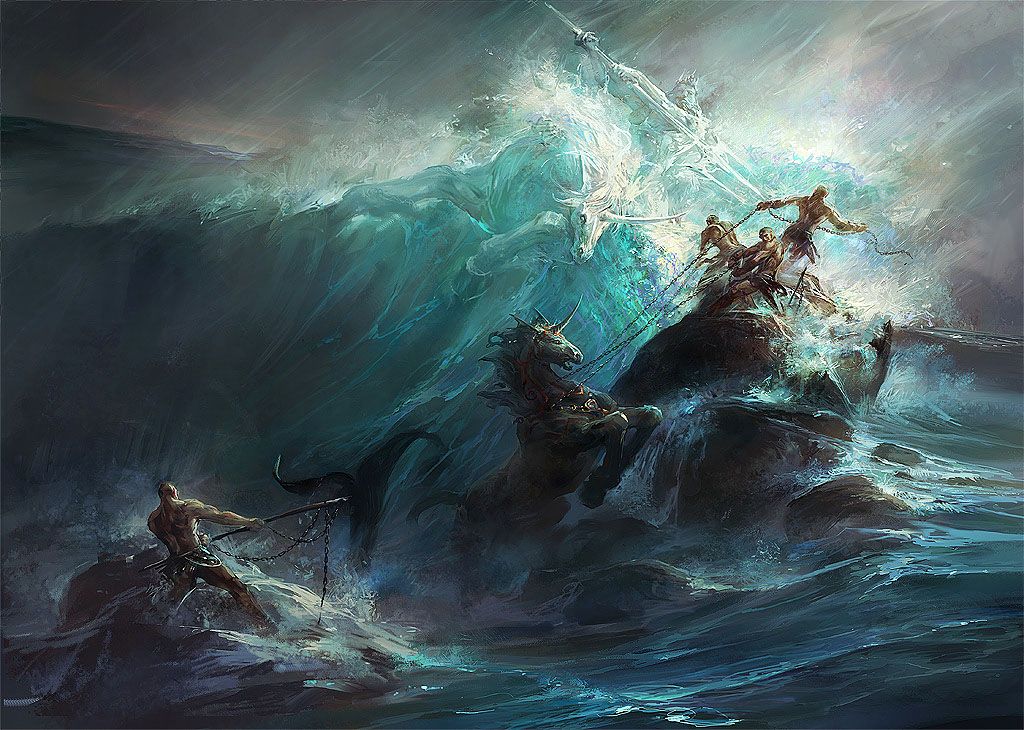 Poseidon's Wrath by GBrush on DeviantArt