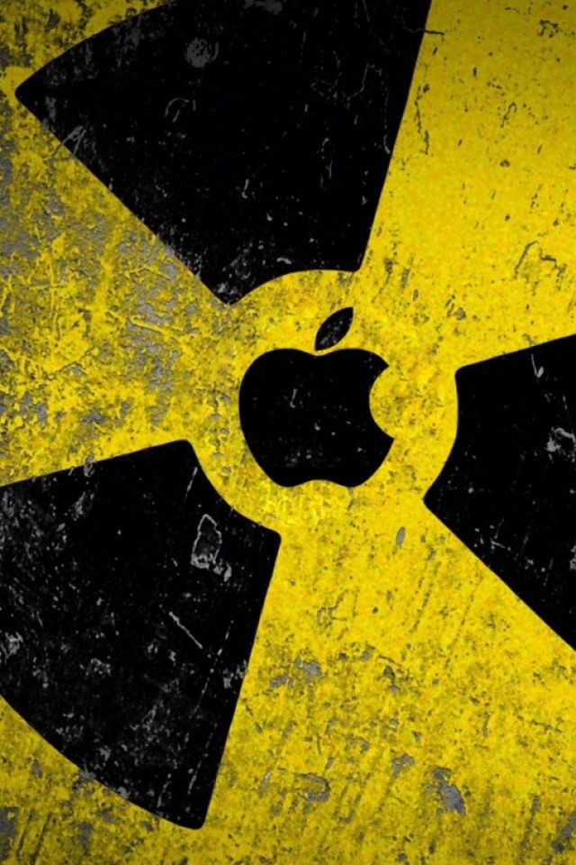 Free Apple nuclear iPhone wallpaper