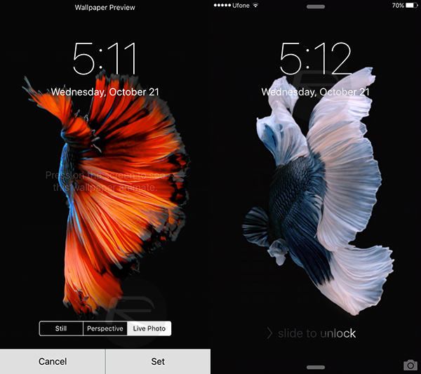 Enable iPhone 6s / 6s Plus Live Wallpapers On iPhone 6 / 6 Plus
