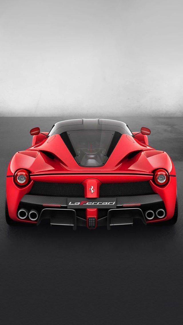 Red Ferrari Back iPhone 5 Wallpaper 640x1136