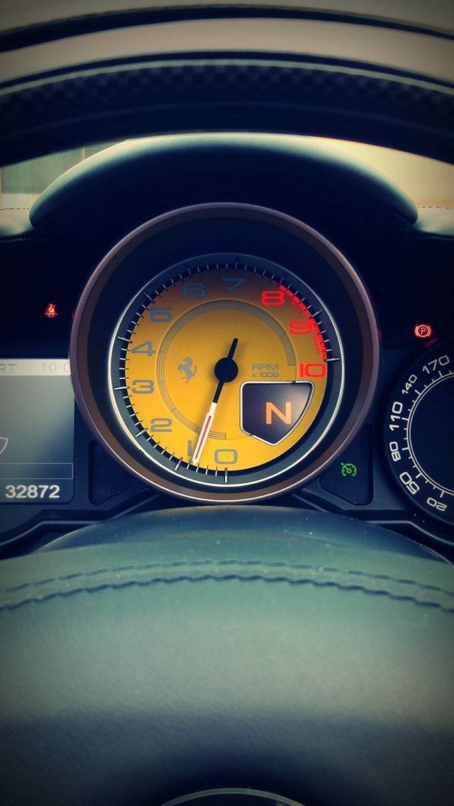 Ferrari Tach iPhone 5 Wallpaper 640x1136