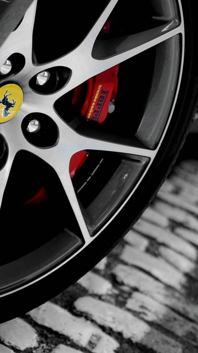 Ferrari Rims iPhone 5 Wallpaper | ID: 29325