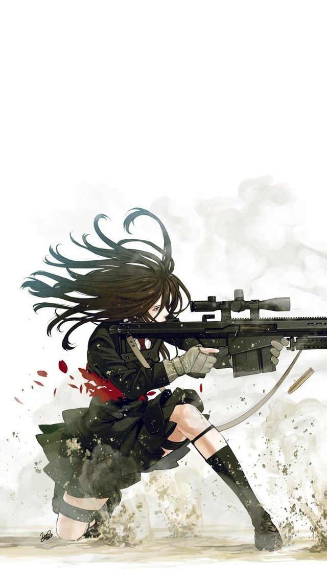 Anime sniper iPhone 5 Wallpaper 640x1136