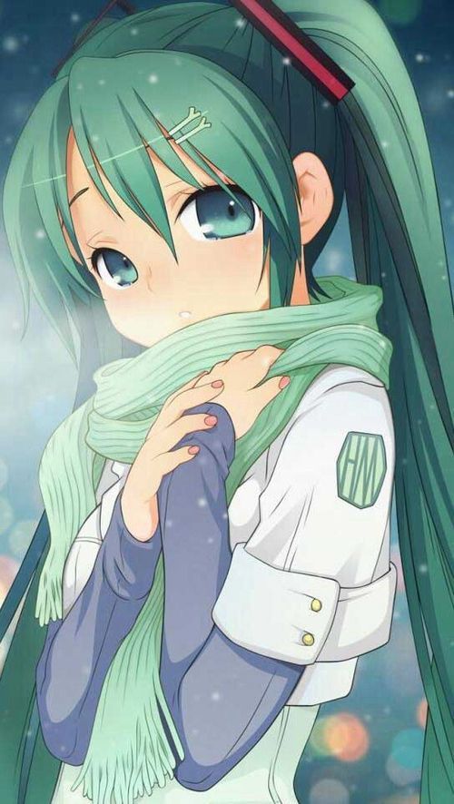 Cute Anime Girl Green Hair iPhone 6 Wallpapers | HD iPhone ...