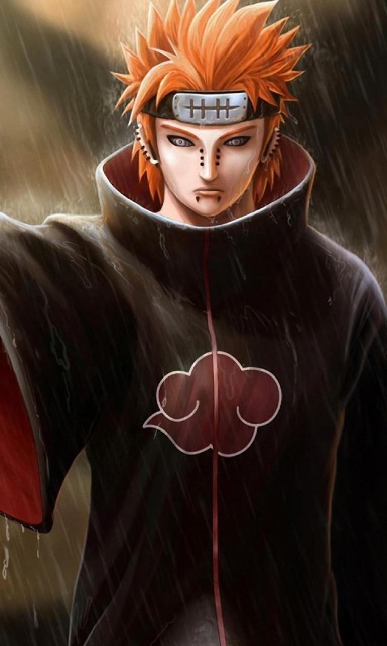 HDscreen: Akatsuki Naruto: Shippuden Pein artwork orange hair ...
