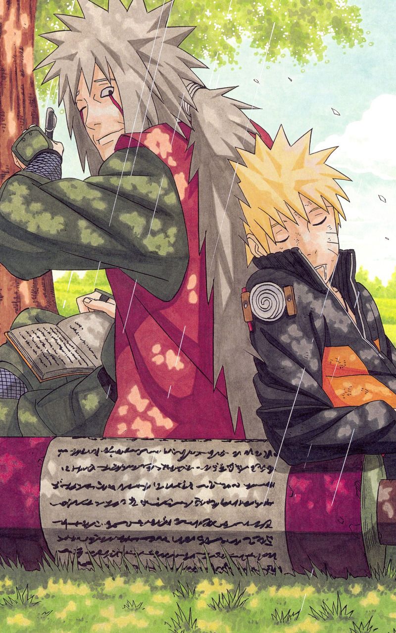 Jiraiya and Naruto - Naruto Shippuden Mobile Wallpaper 8461